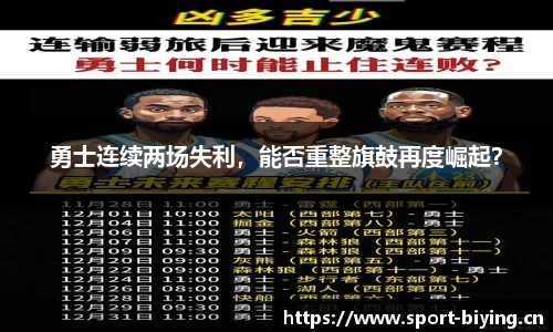 勇士连续两场失利，能否重整旗鼓再度崛起？